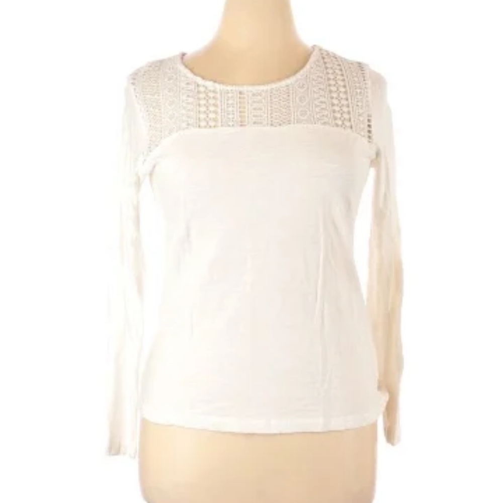 Ariat Crochet White Top